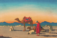 book%2C%20Book%20illustration%20process%20for%20woodblock%20print%20entitled%20%22Hour%20of%20Prayer%22