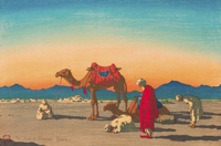 book%2C%20Book%20illustration%20process%20for%20woodblock%20print%20entitled%20%22Hour%20of%20Prayer%22