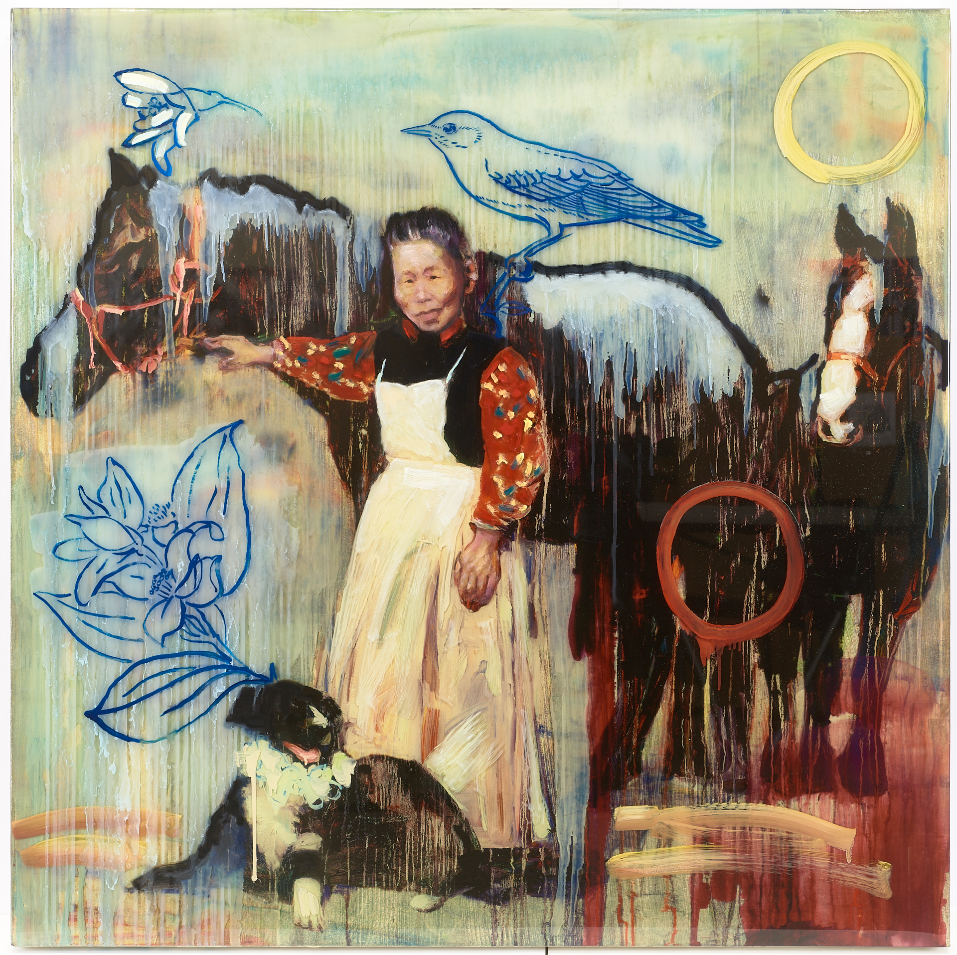 Mixed%20media%20print%2C%20Polly%20and%20Her%20Horses