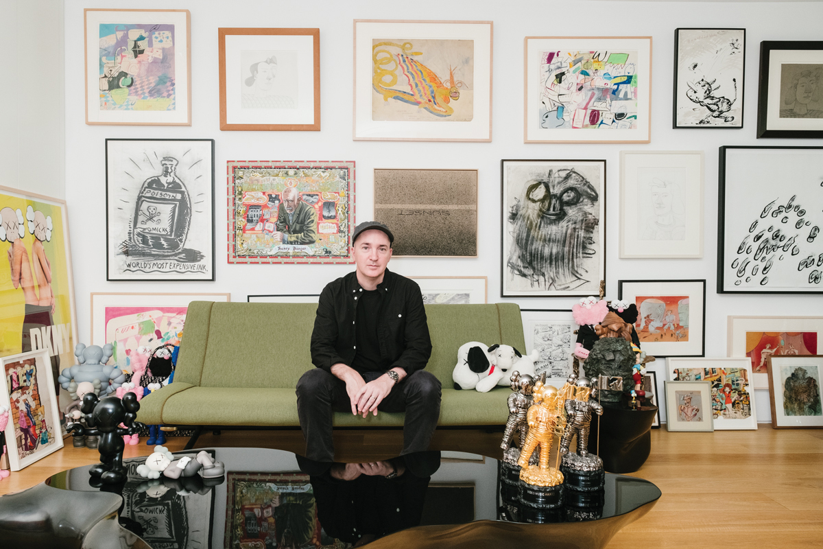 
		
			<a href="https://www.perrotin.com/artists/Kaws/55"
				target="_blank">KAWS at Perrotin Gallery, Paris
			KAWS talks with <a href="https://www.artnews.com/art-news/news/brian-donnelly-kaws-collection-13272/"
				target="_blank">ARTnews in a recent profile about his foray into the collectibles market and his own collecting passions
			In a <a href="https://youtu.be/UMH8b-Ip5uM"
				target="_blank">2017 video interview with digital entertainment community, Complex, KAWS discusses graffiti as an artistic outlet, his conceptual process, the development of KAWS from a tag to an artistic identity, and his product design collaborations. “You can’t really put a lot of weight behind other’s opinions, because they are not you and they’re not going to really understand where you see things can go,” he explains, “things can play out or not play out, but at least they’re your choices.”
			KAWS installed his first exhibition in UK in 2016 at the <a href="https://ysp.org.uk/exhibitions/kaws"
				target="_blank">Yorkshire Sculpture Park. Curators, gallerists, and collectors comes together in this <a href="https://youtu.be/fPTntCQqXm4"
				target="_blank">video profile with the artist to discuss KAWS’ rise through the graffiti world and his ability to bridge the gap between fine art and commercial enterprise.
		
	