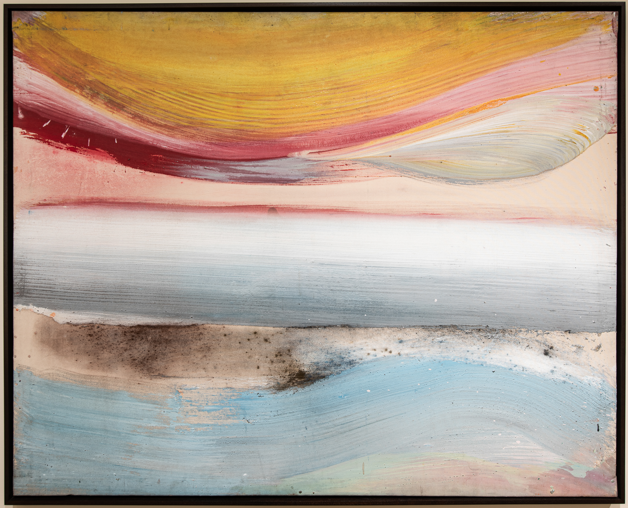 
		African American abstract artist Ed Clark began his career at The Art Institute of Chicago after serving in the Air Force in Guam during World War II. After the Art Institute, he continued training and working in Paris—a more open environment for black painters than the United States after the war—and moved to New York in the 1950s. Clark, who passed away this October, is remembered as a central member of the second generation of Abstract Expressionism, alongside contemporaries such as Helen Frankenthaler. Ardent individuality and an endless spirit of experimentation define his oeuvre, which includes shaped canvases and chromatic compositions inspired by travels throughout Europe, South and Central America, Africa, and China. Untitled demonstrates Clark’s sensitive consideration of color, brushwork, and the dynamic interplay between action and tranquility. He began using a push broom to apply and manipulate paint (the first American artist to do so) in New York in 1956. Often able to show his work only at the whim of white gallery owners, and staunchly opposed to being labeled a “Black artist,” Clark has only recently started to receive the attention fitting his prolific, influential, and innovative seventy-year career.
		<a href="images/JSMA Research Guide-Ed Clark.pdf"
				target="_blank">Download this study guide
	
	
	